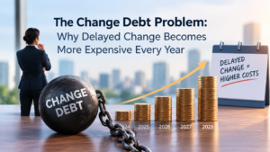 The Change Debt Problem: Why Delayed Change Becomes More Expensive Every Year