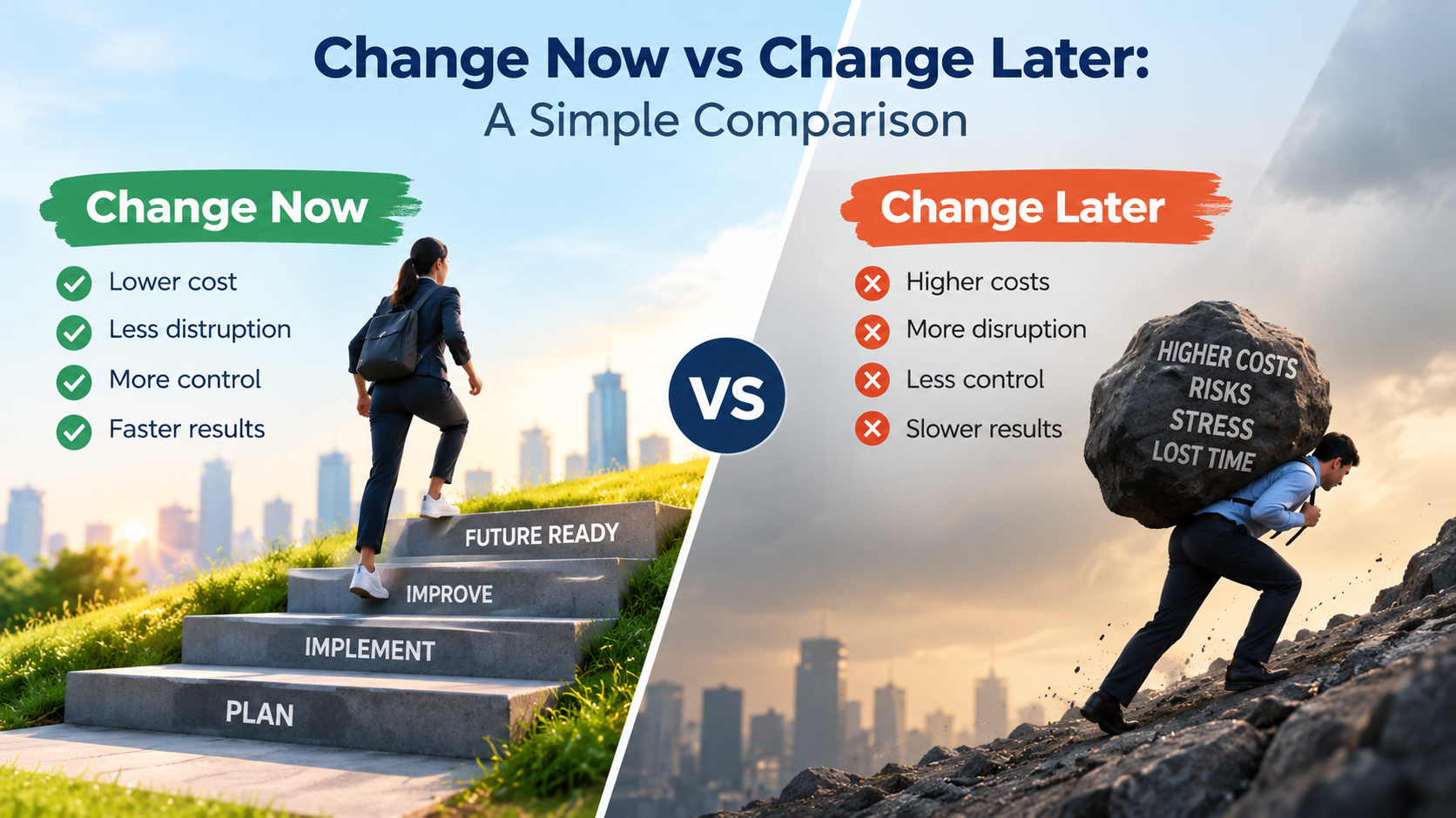 cost of delaying change